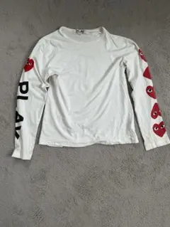 PLAY COMME des GARCONS 長袖 Tシャツ 袖プリント M