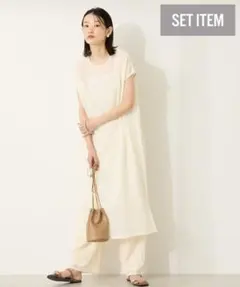 （新品）アメリカンホリック　ポコポコノースリーブワンピース（インナー付き）　L