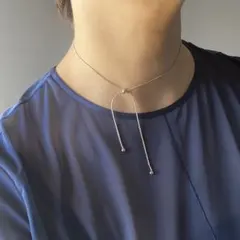 ★残りわずか★【シルバーノットネックレス】zara jeanasis系お好きな方