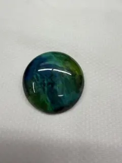 青緑色 ブローチ