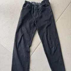 無印　ダークグレー デニム風　スリムフィット 長ズボン