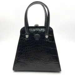 ヴェルサーチ　型押し　クロコ　ハンドバッグ 2025年最新】ヴェルサーチ クロコ ハンドバッグの人気アイテム