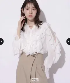 完売品☆新品☆ジャス ラッフルフリルブラウス リランドチュール マイ 
