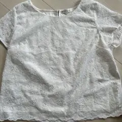 KUMIKYOKU 刺繍入りホワイトブラウス サイズ7