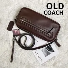 美品 vintage coach old archive カメラバッグ 茶