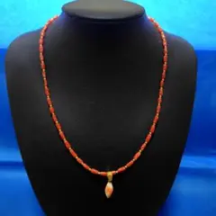 人気です 赤珊瑚ネックレス