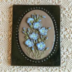 北欧　ヴィンテージ　ジイガントフタ　すずらん♪　陶板 北欧 ヴィンテージ ジイガントフタ すずらん♪ 陶板