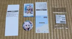 ホロナツパラダイス 缶バッジ&チェキ風カード 白上フブキ