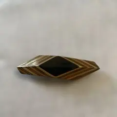 お値下げ❗️伝統工芸品　寄木細工　ダイヤモンド型帯留め