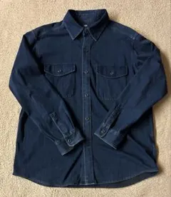UNIQLO ユニクロ　オーバーサイズデニムシャツ　ブルー　XL