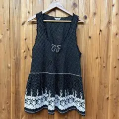 PINKHOUSE ピンクハウス 綿ローンノースリーブチュニック ベスト