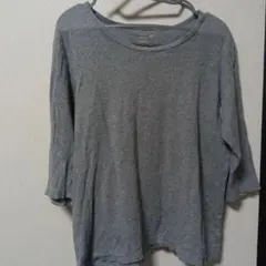 グレー 七分袖 Tシャツ Lサイズ