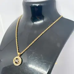 NINA RICCI ニナリッチ サークル ロゴ ネックレス ゴールドカラー