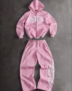 セットアップ パーカー ピンク swag opium y2k ziphoodie
