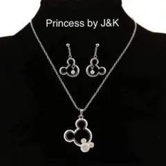 シルバー✨❤️ミッキー ピアス&ネックレス❤️