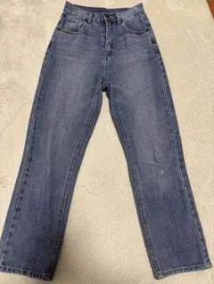 GRL ハイウエスト ブルーデニム