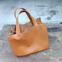 キャメル トートバッグ