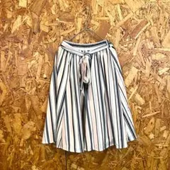 tocco closet トッコ 膝丈スカート ストライプ リボン ピンク