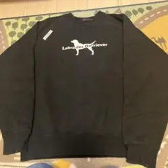 ラブラドール・レトリーバー クルーネック トレーナー M 黒