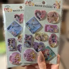 ディズニープリンセス ウォーターステッカー 2シートセット