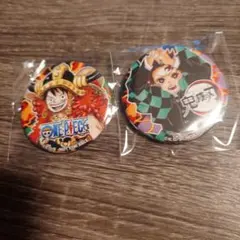 ジャンプビクトリーカーニバル ジャンバル 缶バッジ ワンピース 鬼滅の刃