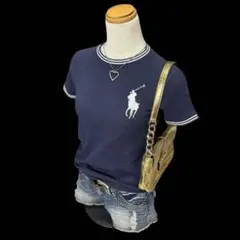 90s ラルフローレン リンガーT ビッグポニー y2k 平成女児 平成ギャル