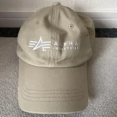 ALPHA INDUSTRIES ベージュキャップ SINCE 1959
