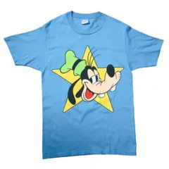 90s USA製 Disney グーフィー Tシャツ ヴィンテージ M ブルー