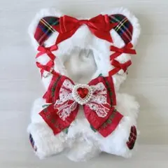 11-15cm ぬい服 赤チェック