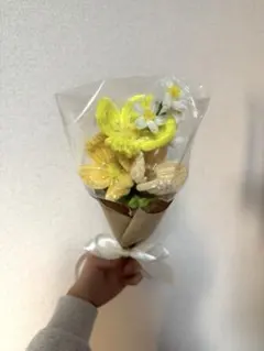 モールフラワー　ブーケ　花束　ハンドメイド