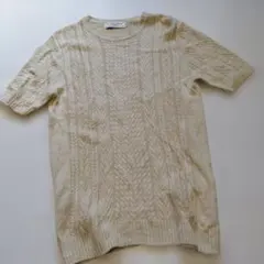 AUTHENTIC WEAR 麻素材アイボリー ニットユナイテッドアローズ