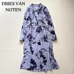 ドリスヴァンノッテン　フローラルプリント　ワンピース 花柄 長袖 38　美品