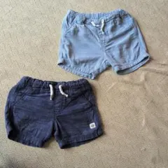 H&M ショートパンツ 2点セット 9-12ヶ月