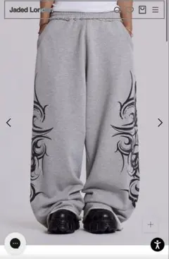 Jadedlondonトライバル柄 ワイドスウェットパンツ