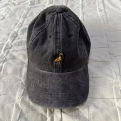 【美品】H＆Mウォッシュド加工 ベースボールキャップ アヒル刺繍 グレーのサムネイル