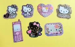 ハローキティギャル キラキラステッカー 7枚セット