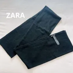 【未使用】ZARA ストール　シンプルマフラー　黒