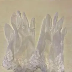ウェディンググローブ　グリッター付き