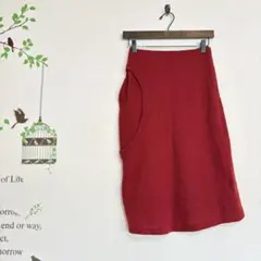 EROTOKRITOS/ ニットスカート ミモレ丈 ポケット付き サイズ1のサムネイル