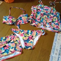 ビキニ キャミソール 水着4点セット