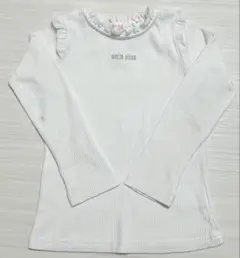 【メゾピアノ】長袖フリルカットソー　120