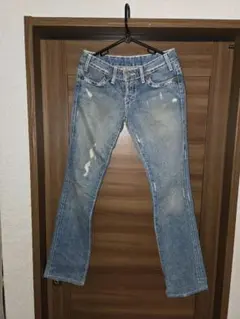 美品】TRUE RELIGION ブーツカットデニム フレアパンツ 32インチ