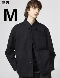 UNIQLO U オーバーサイズカラーデニムジャケット ブラック M
