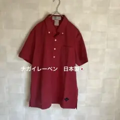 美品　CARE☆CREW ナガイレーベン　日本製 赤　医療着　事務着　ポロシャツ