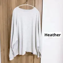 Heather スーパーBIG シルエットロンT F