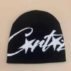 ビーニー　y2k　海外ストリート　 corteiz コーテイズ　ブラック