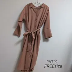 mystic 　ロングシャツワンピ　2Way