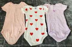 プチバトー　ベビー肌着 3点セット 18m 80