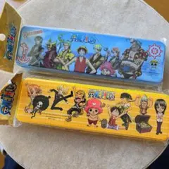 ワンピース ペンケースセット 青と黄色