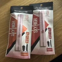 メイベリンSKY HIGH カラーマスカラ ２本 04 オレンジ 03ルビー